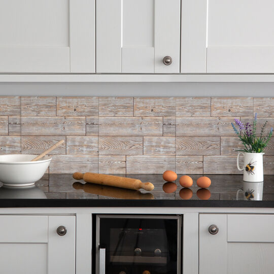 selbstklebende Wandfliesen Wall Tiles Rustic Oak (6er Set) image number null